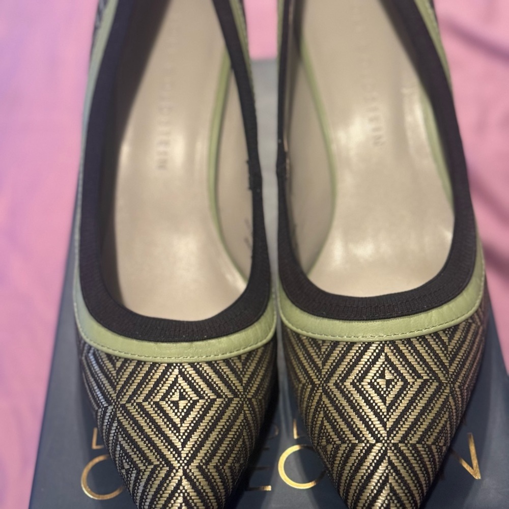 Lemon chevron size 8.5 heels. New!